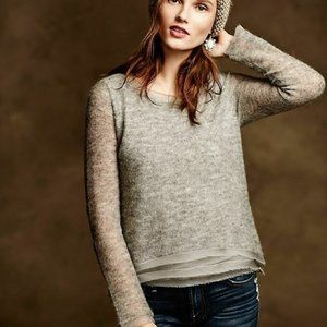 Anthropologie Knitted & Knotted Alessia Alpaca Sweater